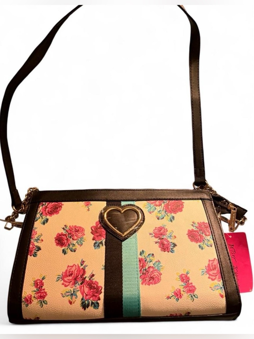 Betsey Johnson Y2K Romantic Rose Crossbody Bag